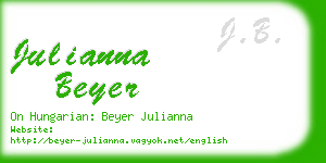 julianna beyer business card